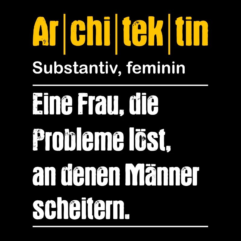 Architektin Architektur Studium Beruf Geschenk