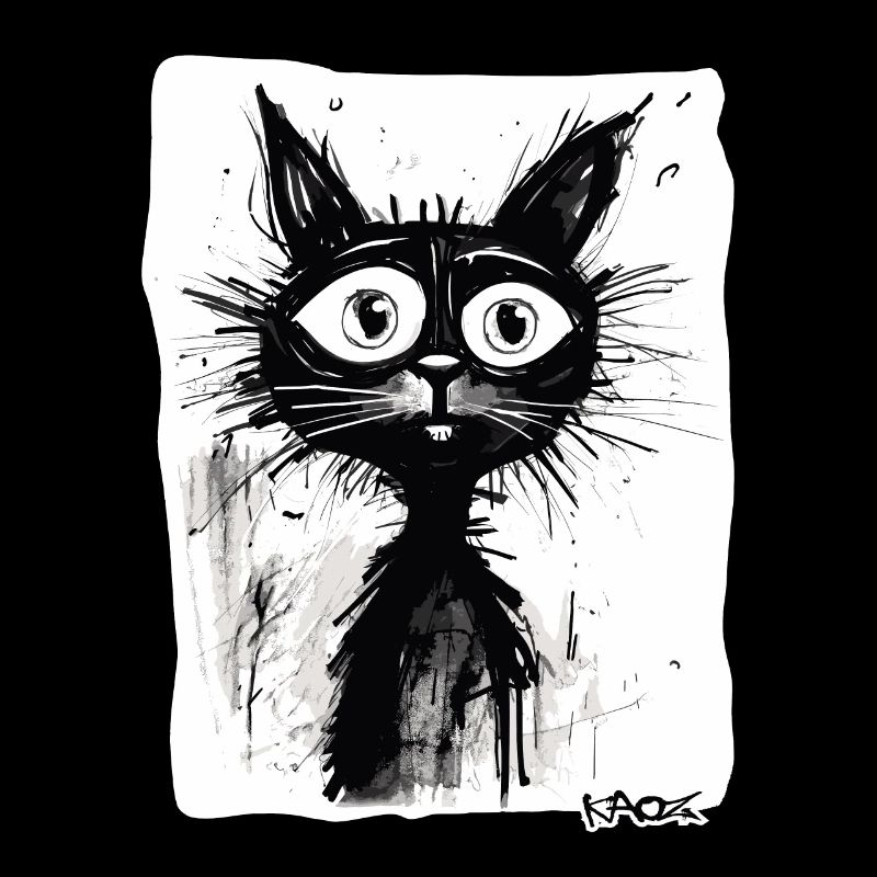 Dessin cool d’un chat de dessin animé