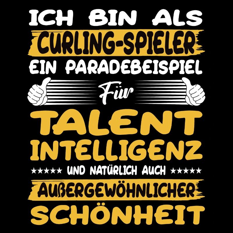 Curling spieler ein Paradebeispiel Curling