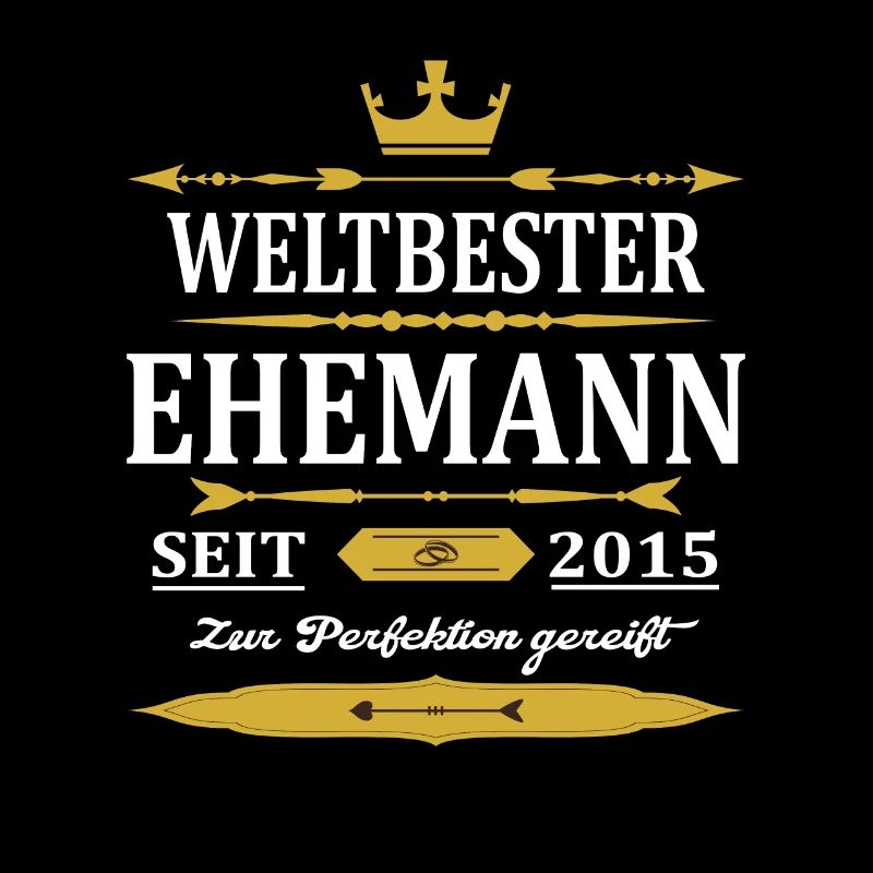 Weltbester Ehemann Seit 2015 Vintage Hochzeitstag