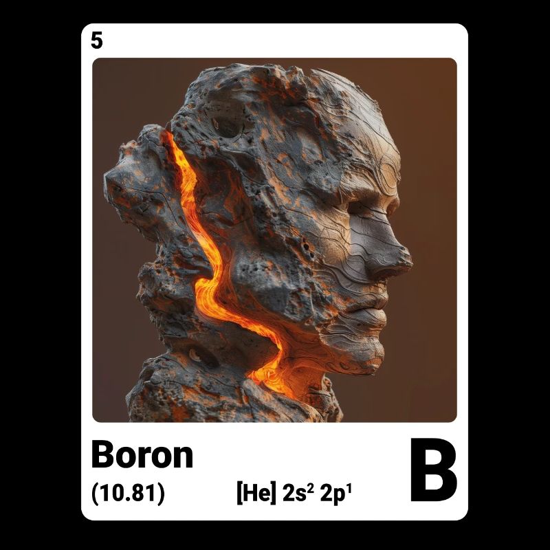 Boron - B - chemical element 005