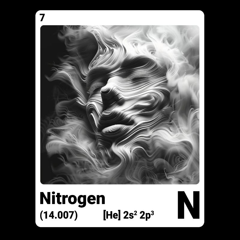 Periodensystem Element Stickstoff (N) 7