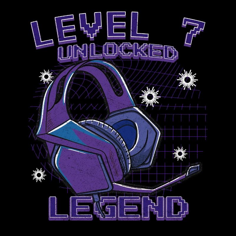 LEVEL 7 UNLOCKED 7TH BIRTHDAY GAMER