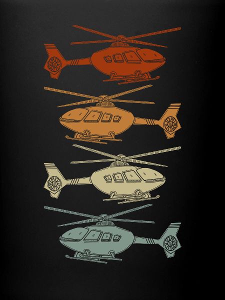 Giravion Silhouette Pilote D’hélicoptère