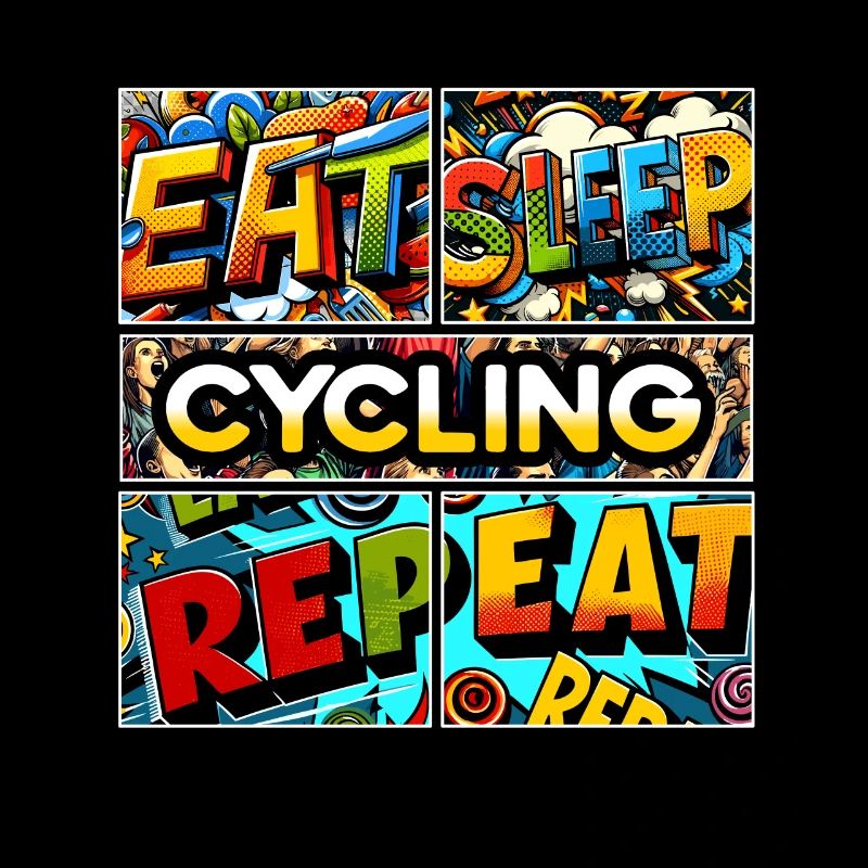 Manger dormir Répétition du cyclisme