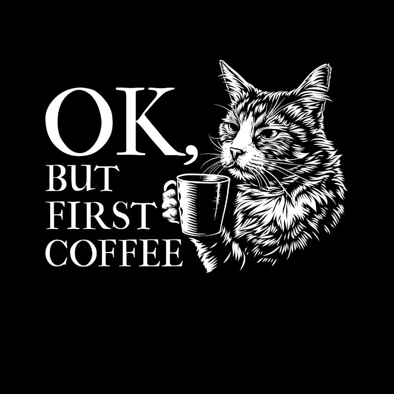 Katze Kaffe Lustiges Geschenk