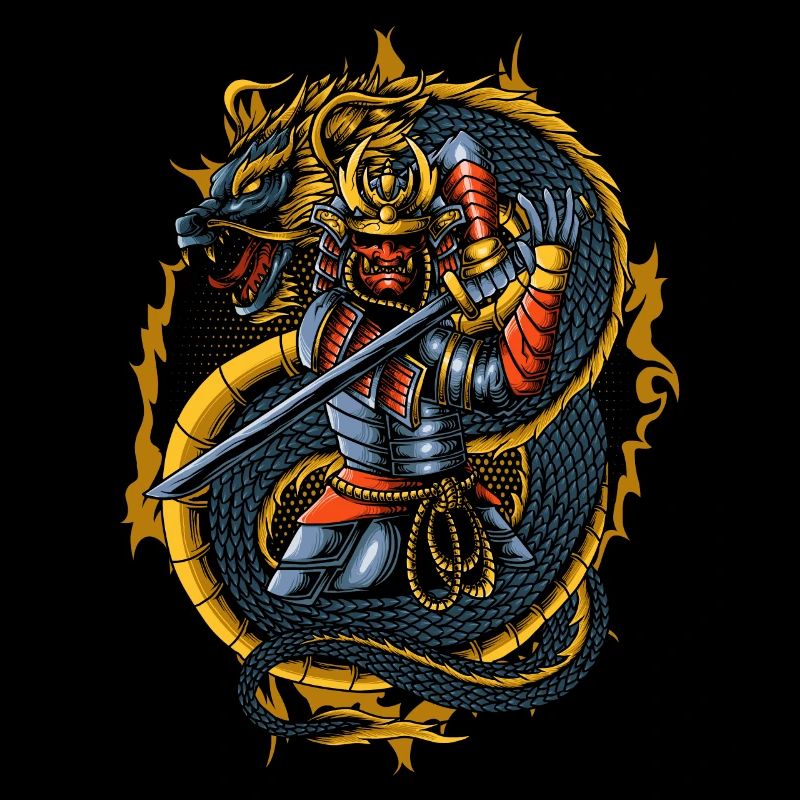 Japanese samurai warrior