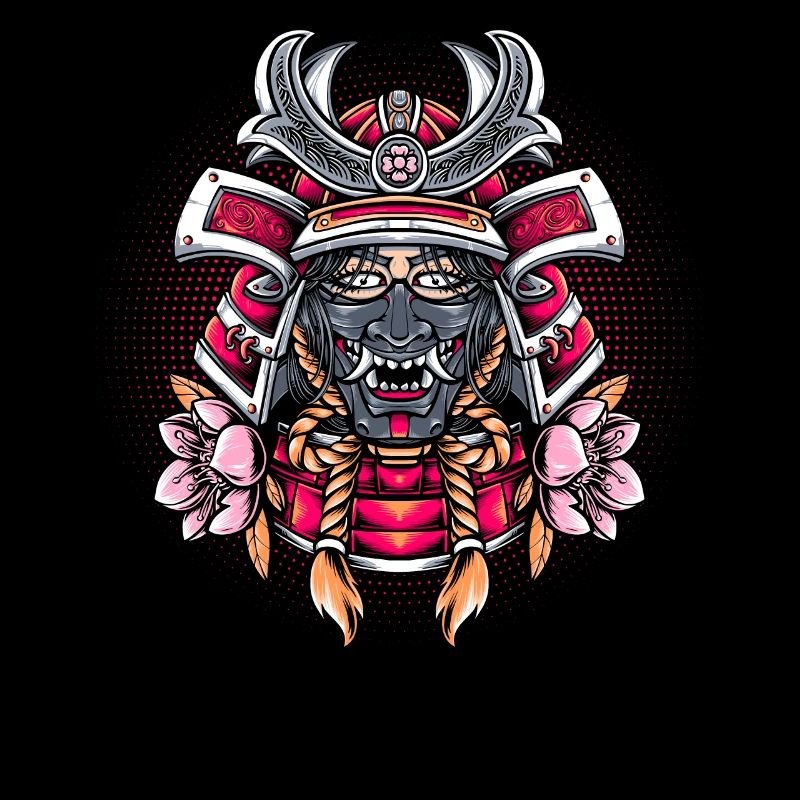 Samurai-Mädchen-Kriegerin