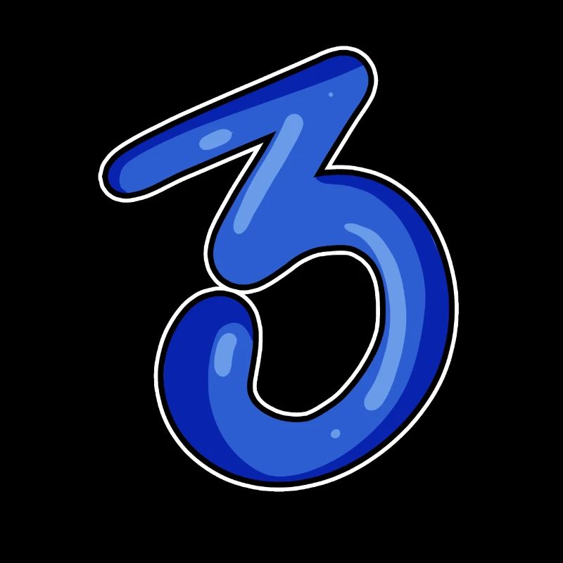 Three - 3 - Number 3 - Number 3