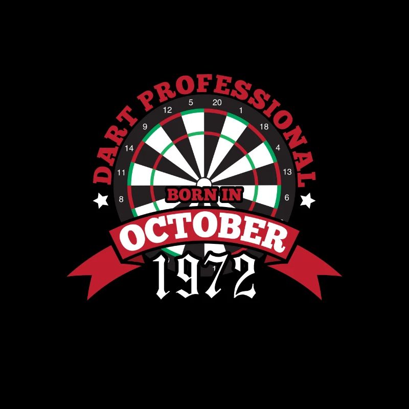 Darten Dartscheibe 1972 Oktober Geburtstag