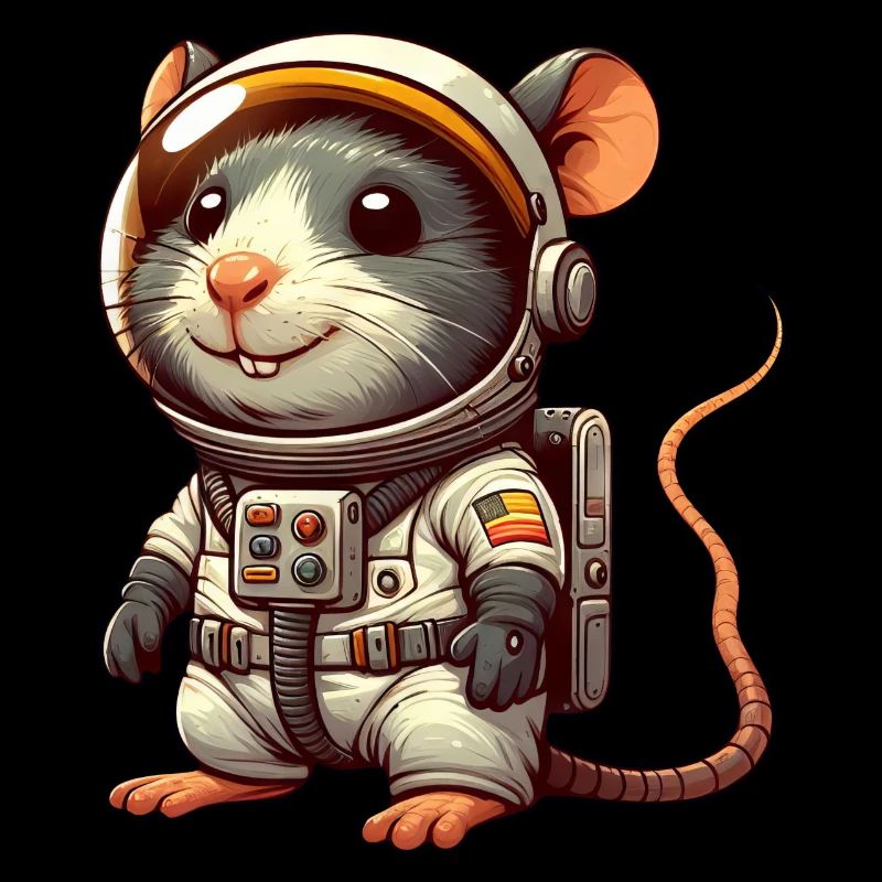 Space Adventure: Mouse & Rat as Astronauts