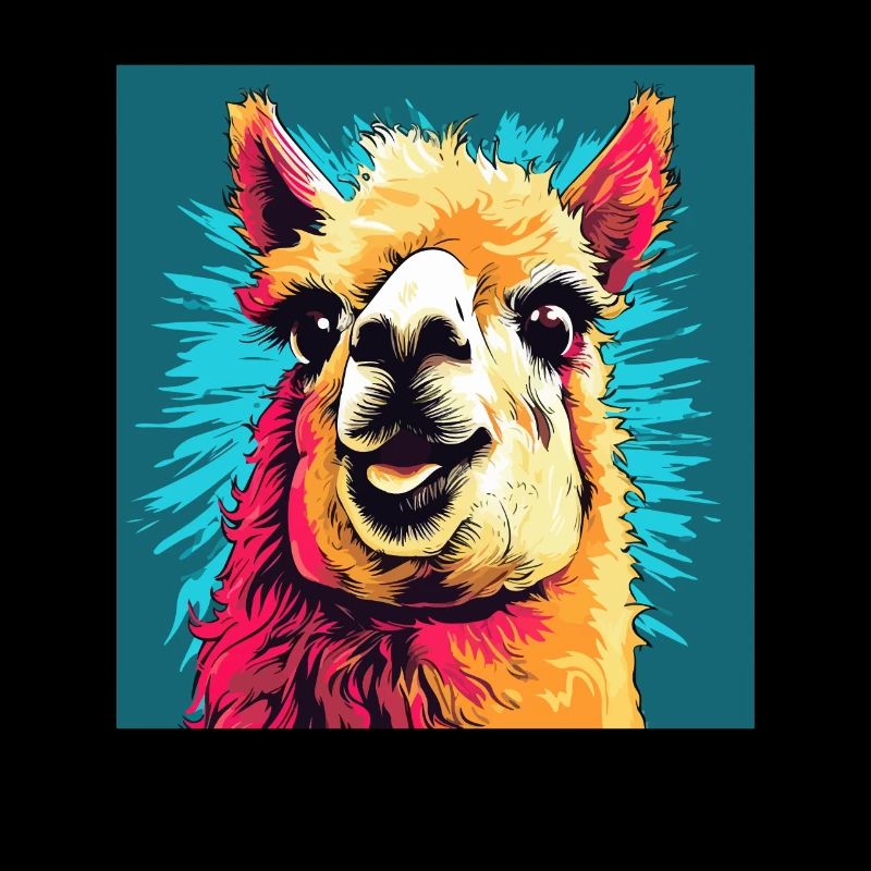 Alpaca in Pop Art