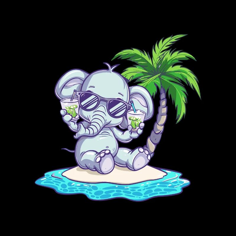 Elephant Summer Beach Vacation