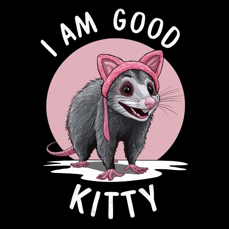 Opossum I Am Good Kitty Funny Opossum Lovers