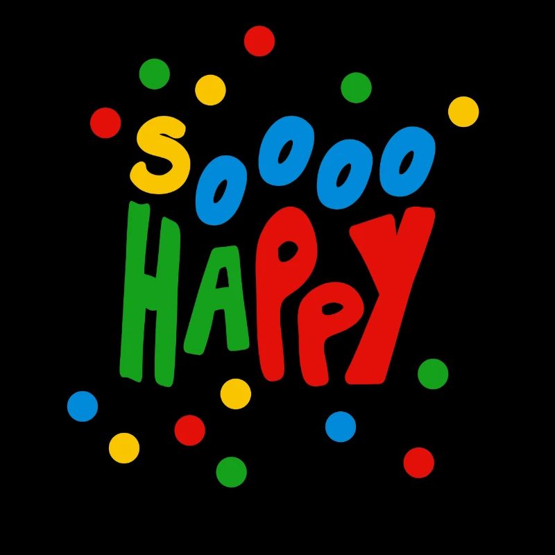 Tellement heureux confettis