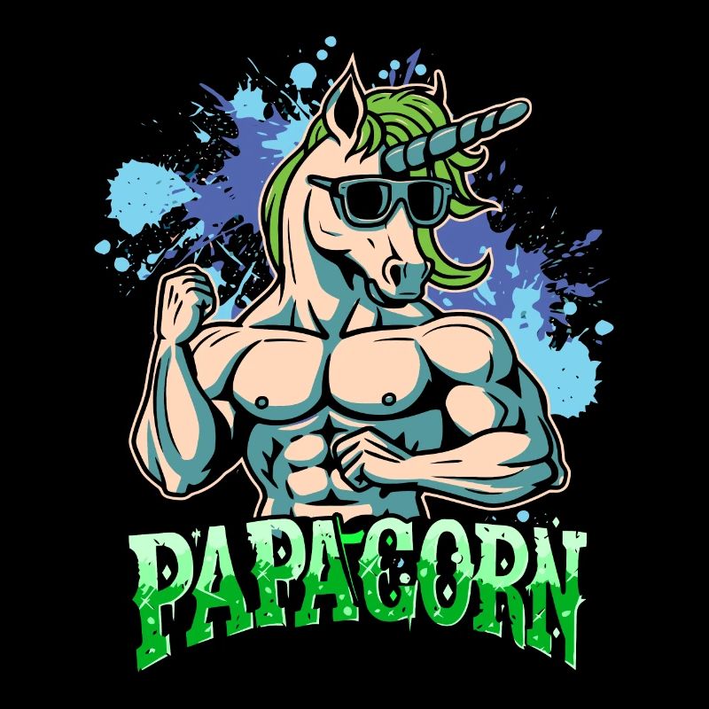 Papacorn Einhorn werdender Papa Vatertagsgeschenk