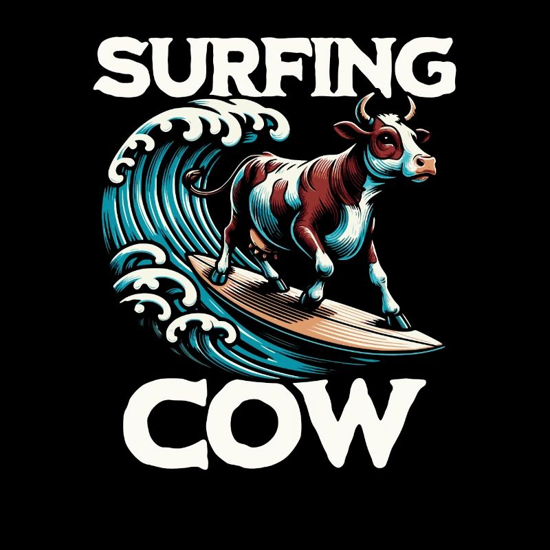 Vache surfeuse