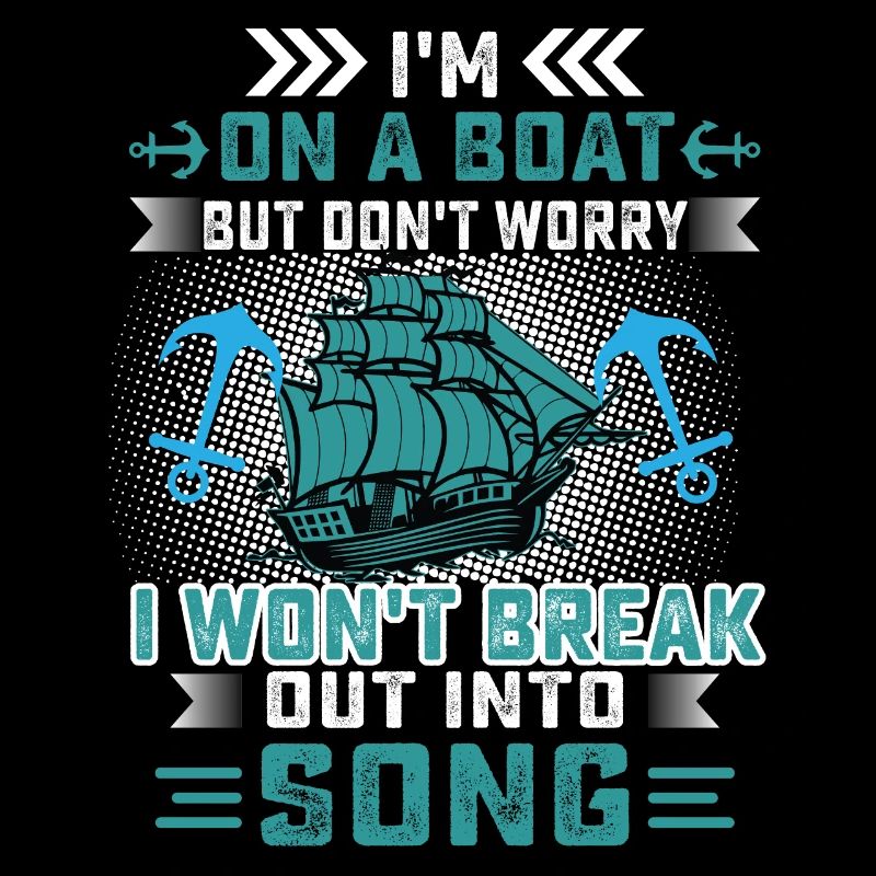Ich bin auf einem Boot, aber keine Sorge, ich werde nicht ausbrechen