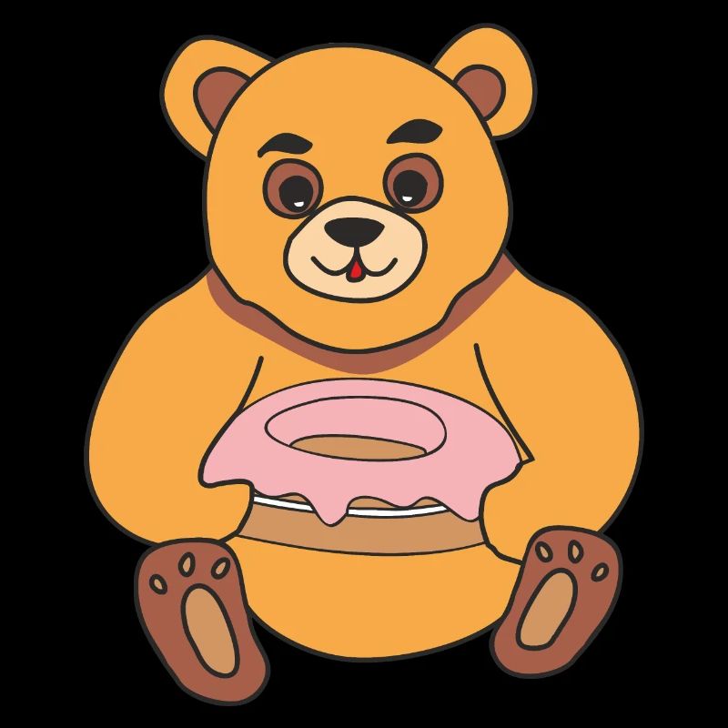 Bär mit Donut
