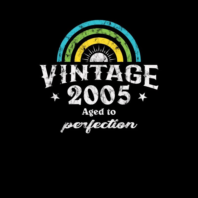 2005 Birthday Vintage Rainbow Sun