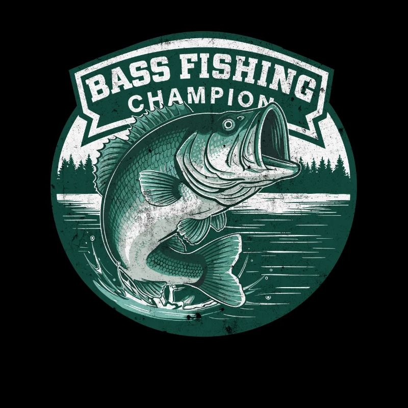 Conception de champion de pêche à l’achigan pour les pêcheurs