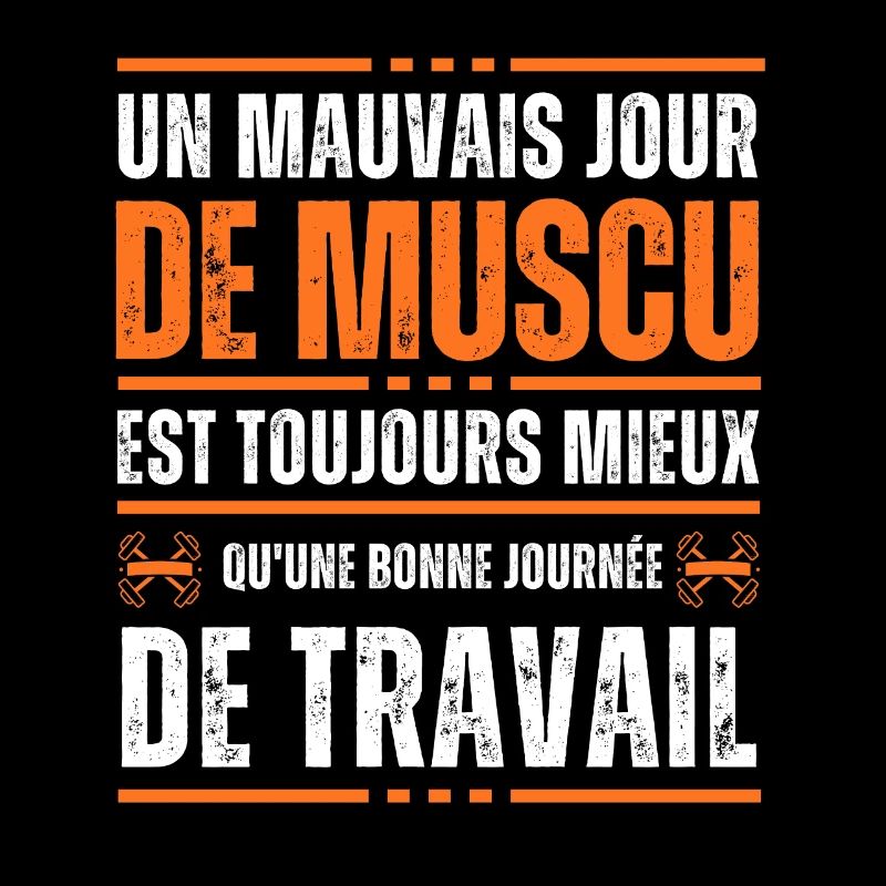 Un mauvais jour de muscu Idée cadeau