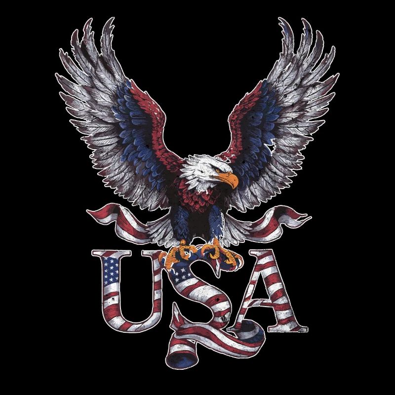 Conception patriotique de l’aigle des États-Unis