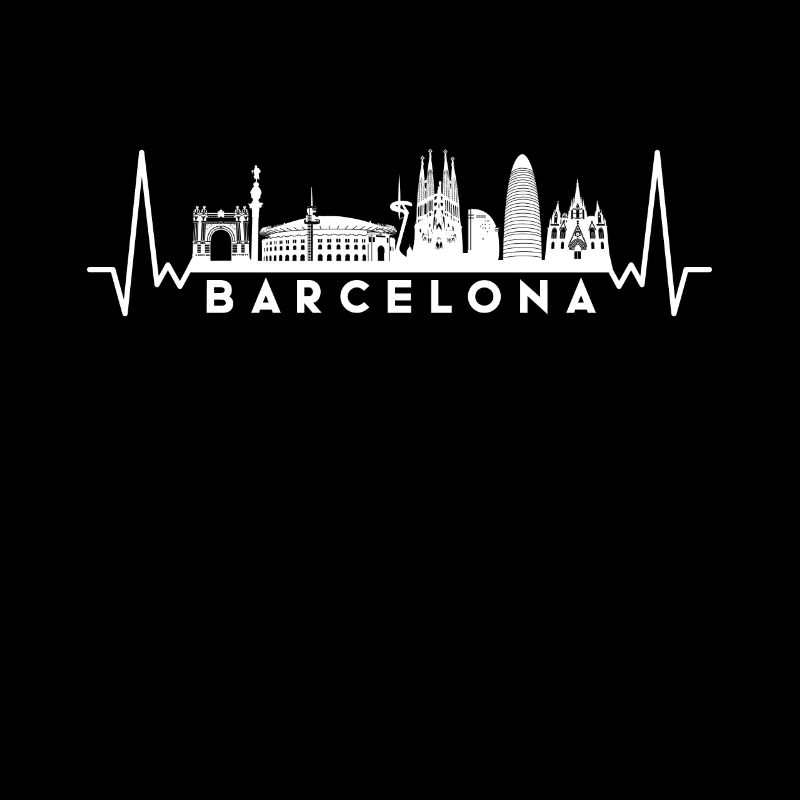 Herzschlag Skyline Spanien-Barcelona
