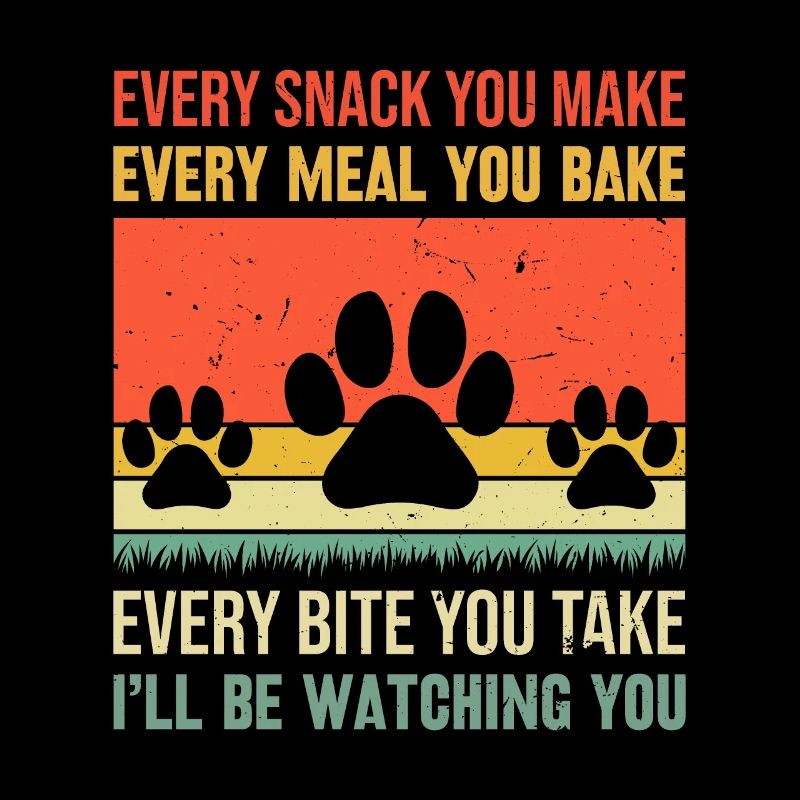 Chiens - Chaque collation que vous préparez, je vous surveillerai !