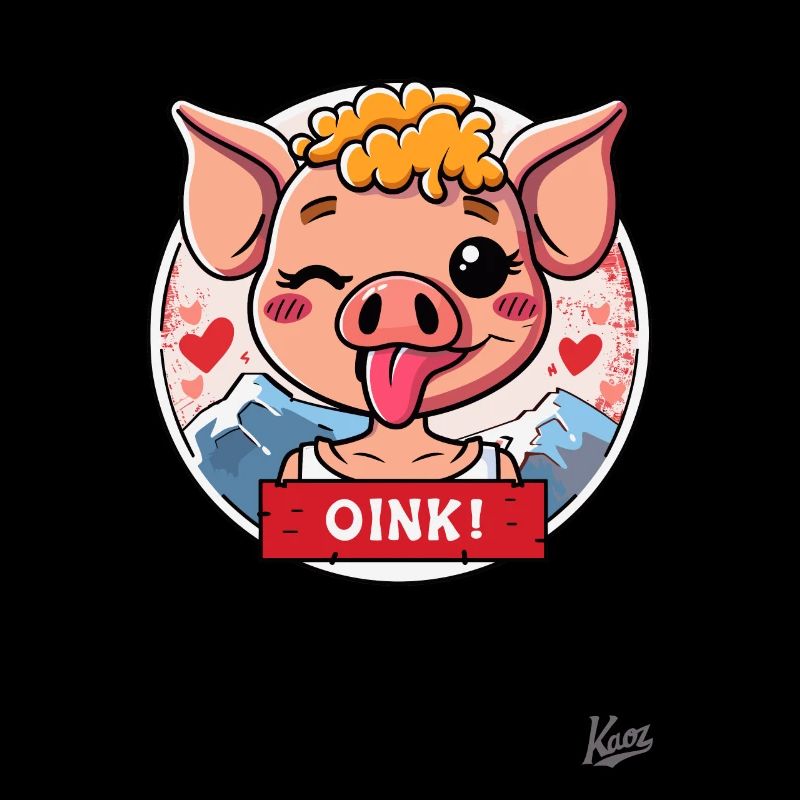Petit cochon mignon : OINK !