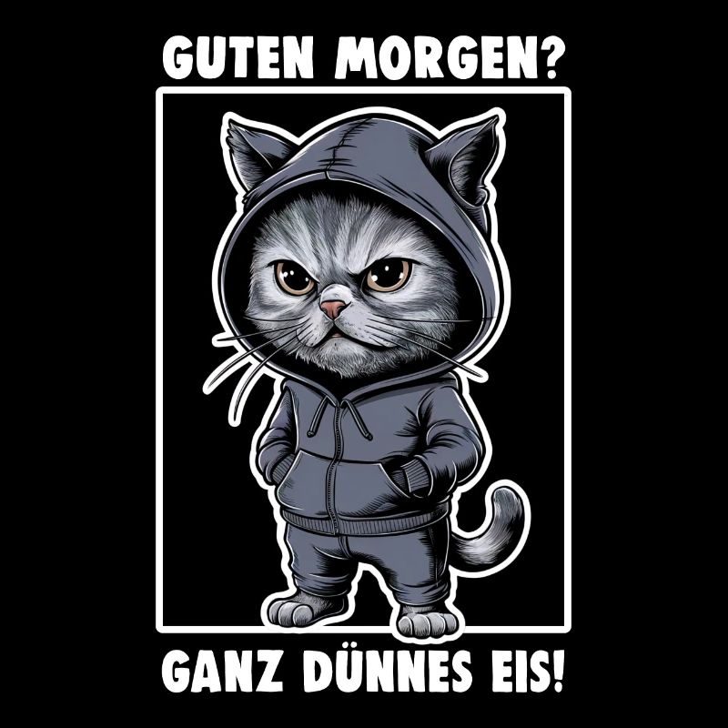 Chat agacé Drôle de chat Design Dire