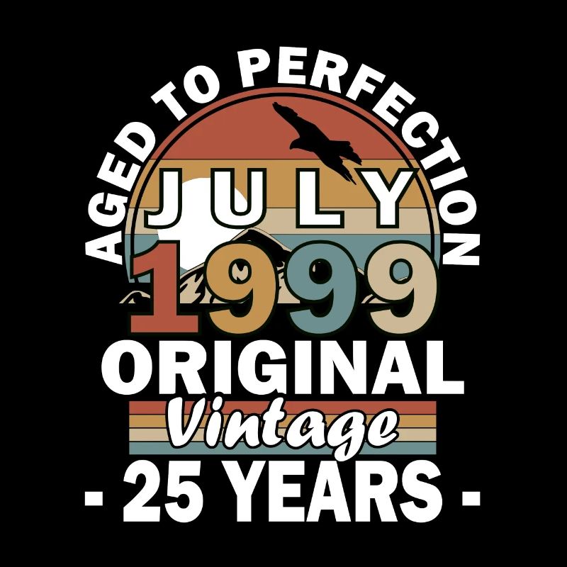 Juli 1999 Geburtstagsshirt Juli 1999