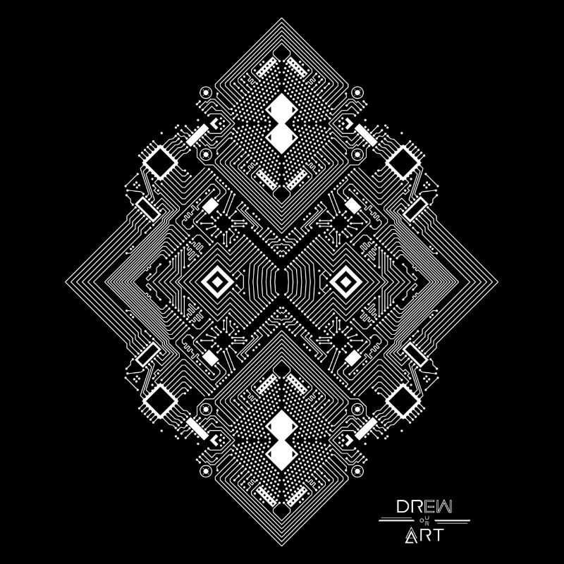 PRINTED CIRCUIT 1 white