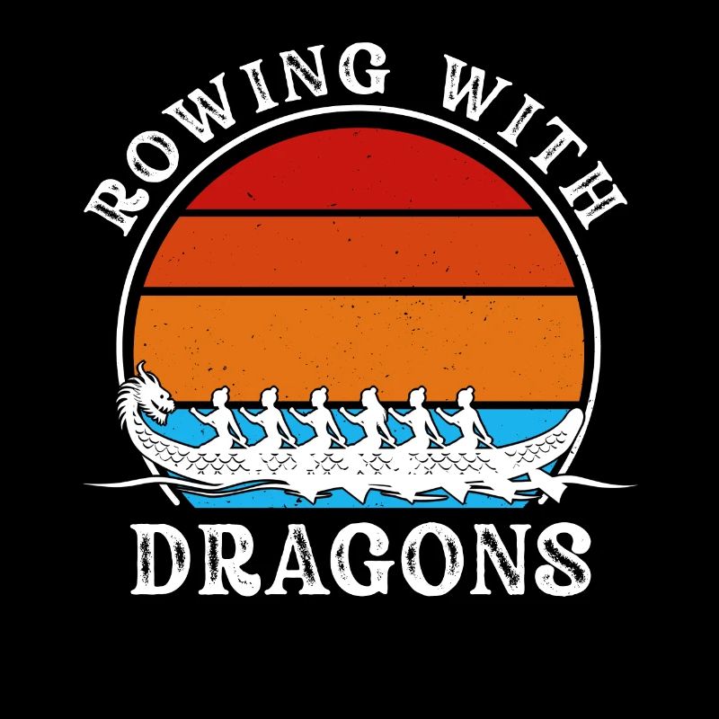 Rudern mit Drachen Drachenboot