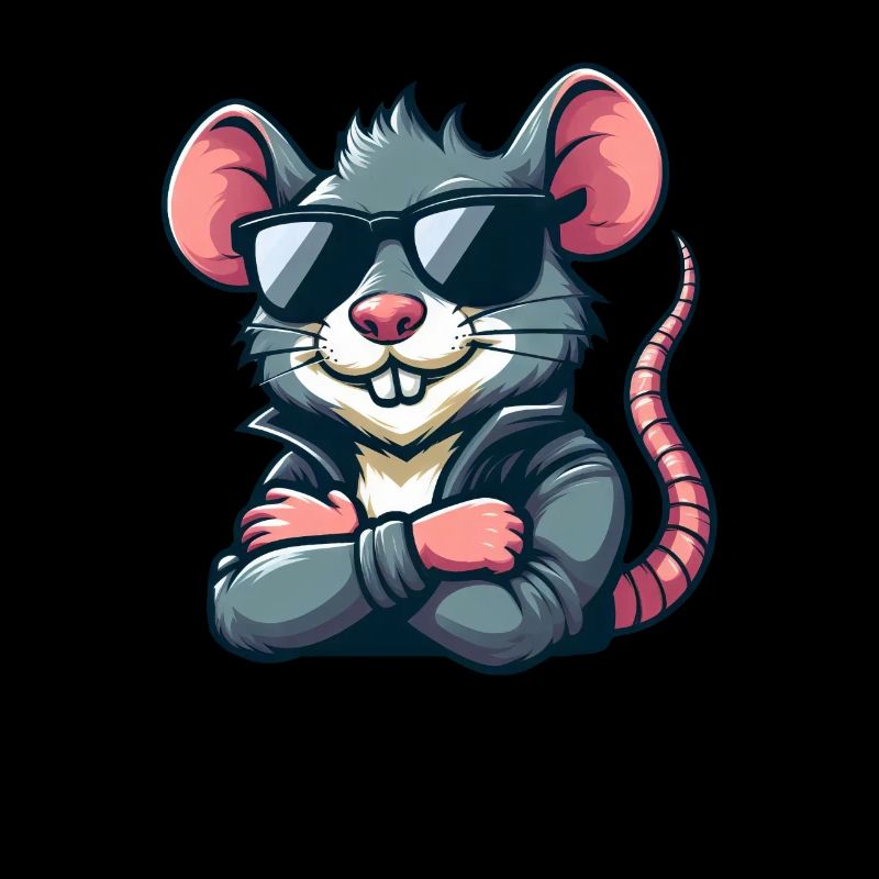Cool Souris Lunettes De Soleil Coiffure Rat Élégant