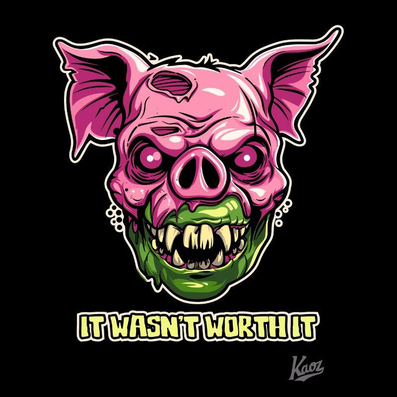 Zombie pig cosmetic surgery: It wasn't worth it