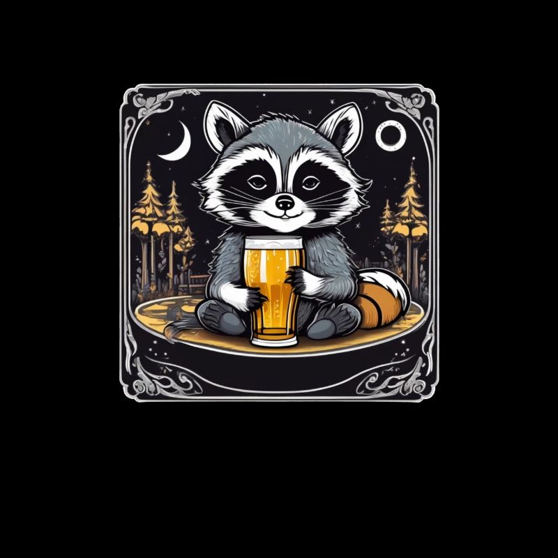 Waschbär mit Bier Lecker Bierchen Bier Meme