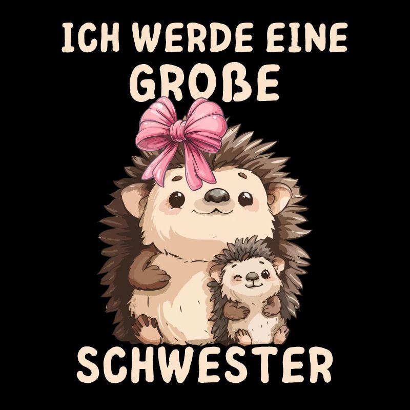 Ich werde eine große Schwester Igel