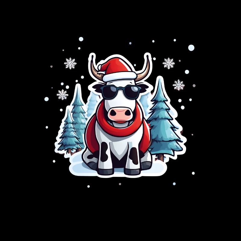 Weihnachten Kuh