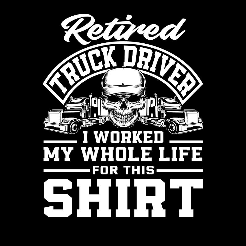 Chemise de retraité de chauffeur de camion