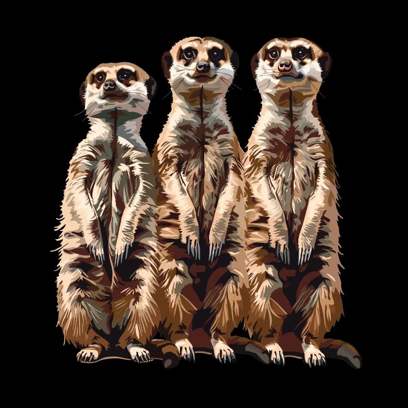 Drei Erdmännchen