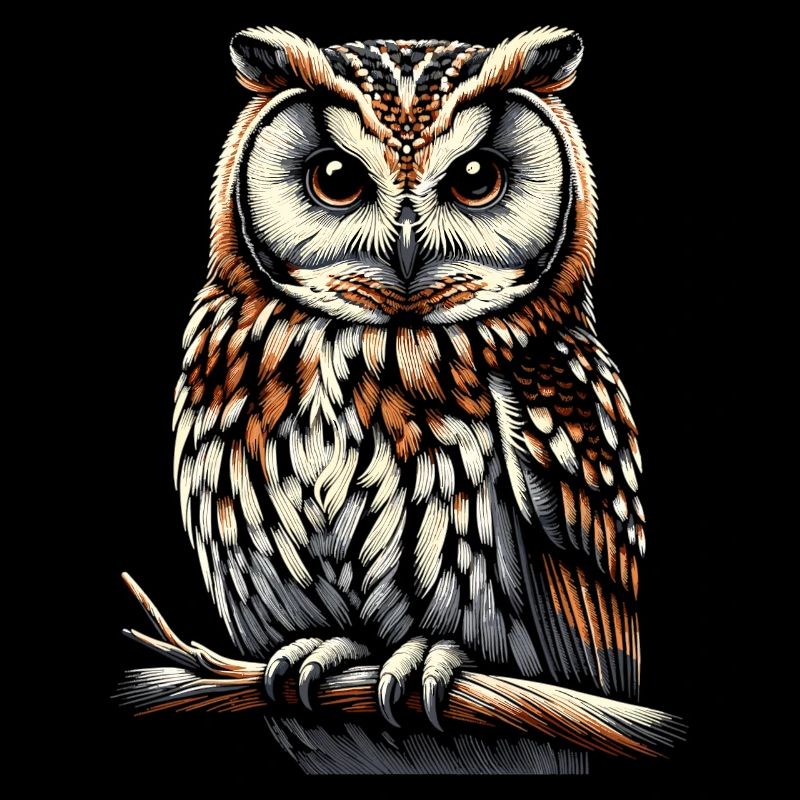 Eule Kunst Geschenk Geburtstag