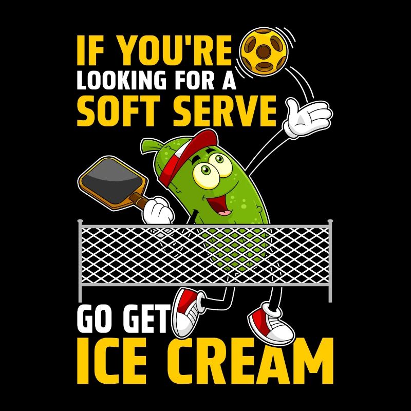 Pickleball Player Soft Serve Ice Cream
