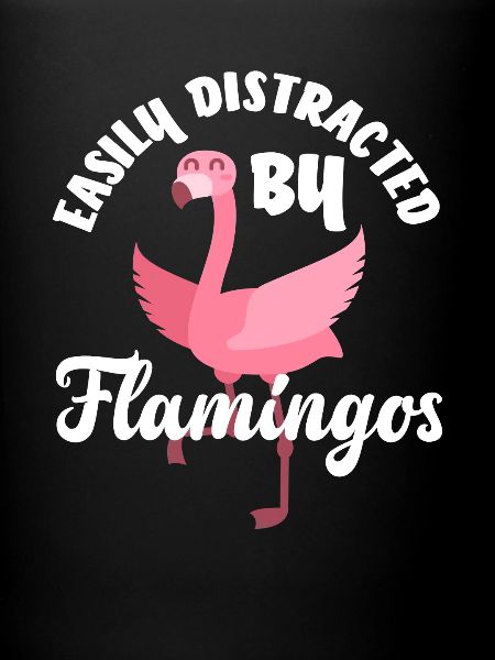 Flamant rose distrait