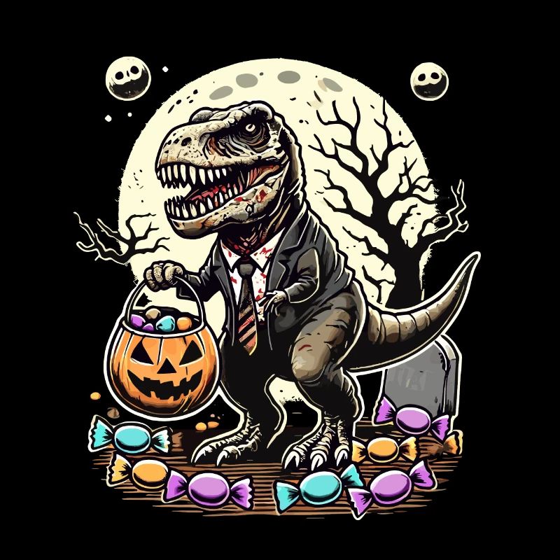 Drôle TRex Zombie Love Candy
