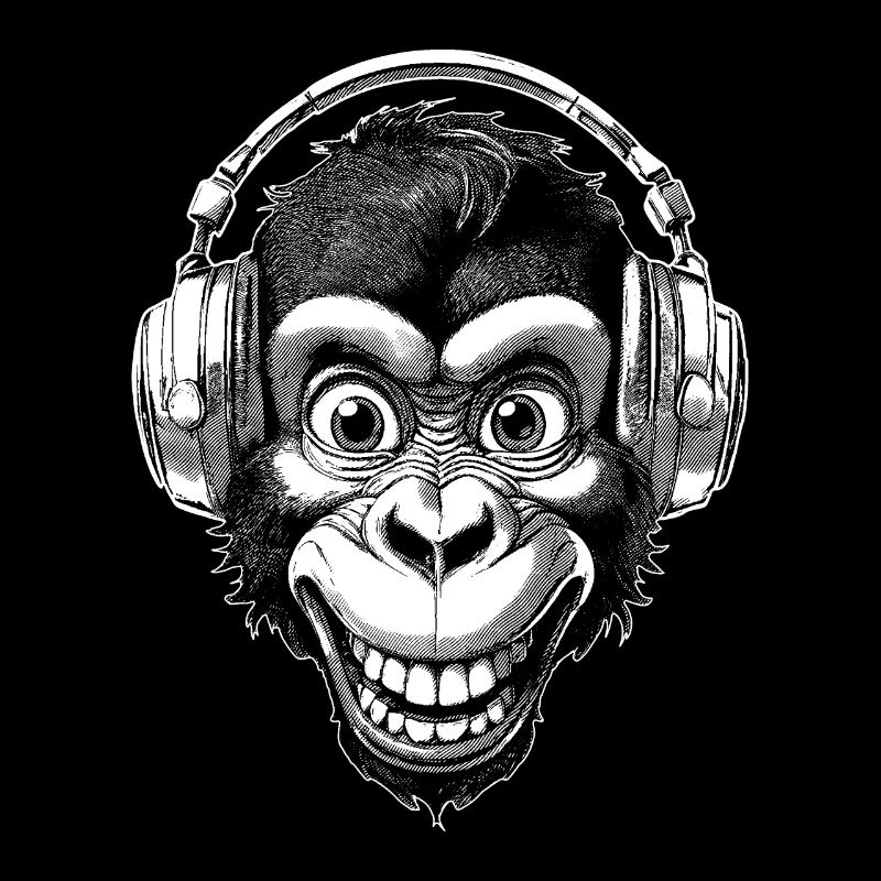 Creative Chimpanzee Shirt for Music Classes
