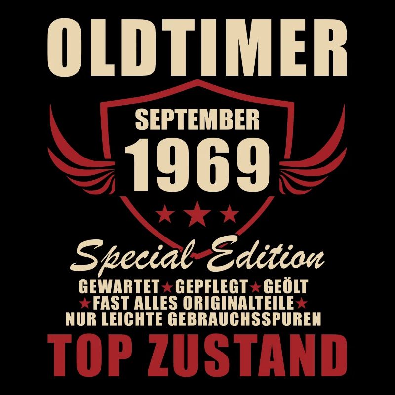 Oldtimer September 69 Born 1969 55th Birthday