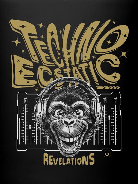 Techno-Tänzer Affen-DJ, T-Shirt