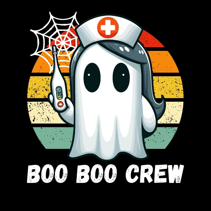 Halloween Ghost Nurse Doctor Assistant Funny