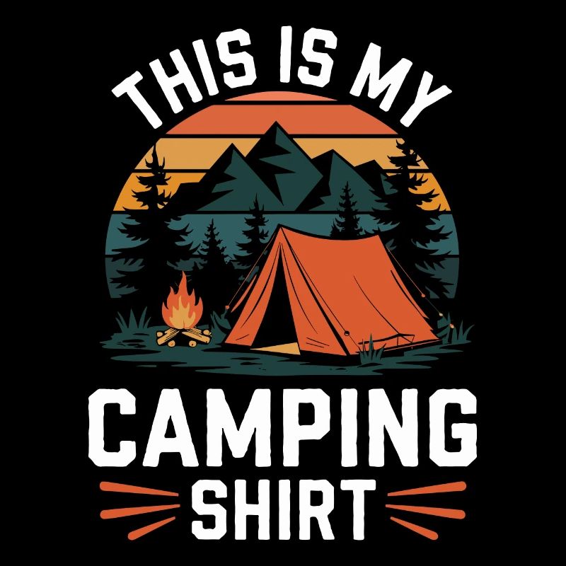 C’est ma chemise de camping Campen